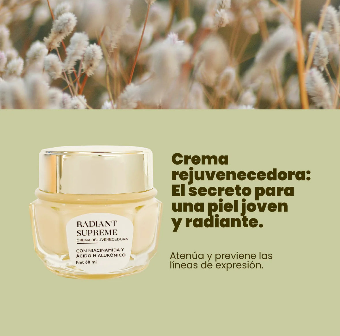 Crema rejuvenecedora radiant