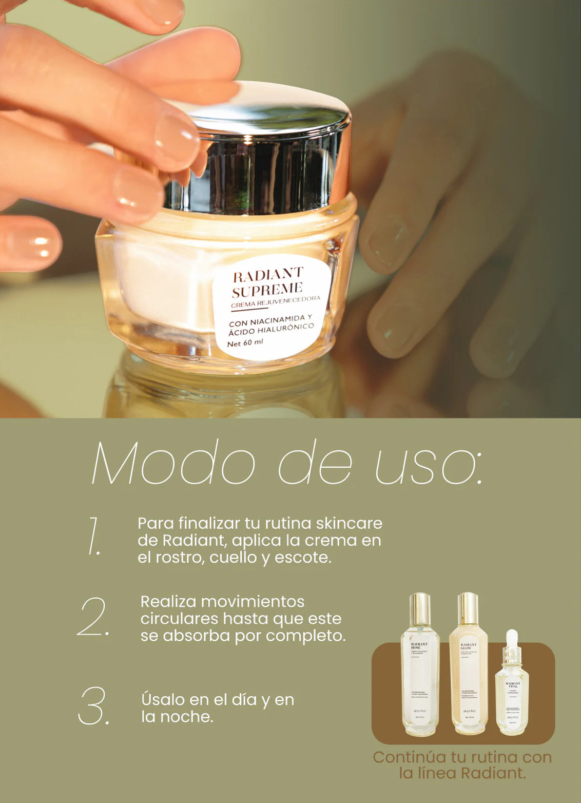 Crema rejuvenecedora radiant