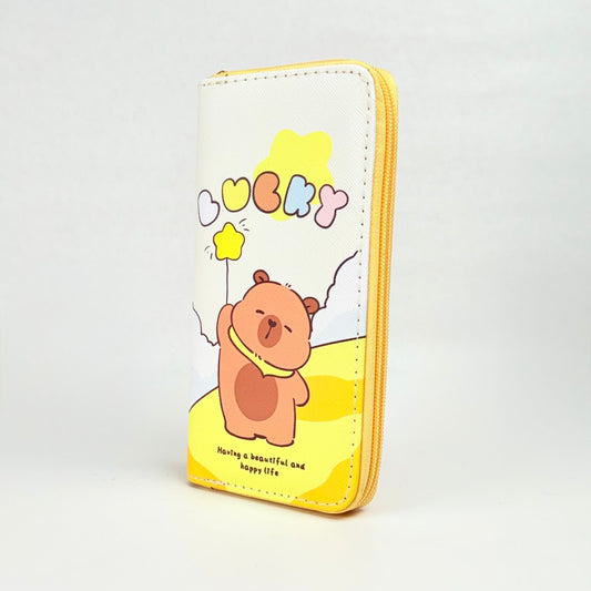 Billetera estampada larga de niña