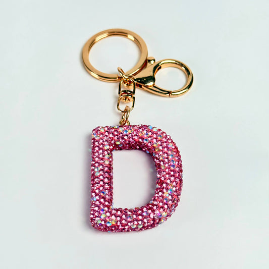 Llavero brillante de letra
