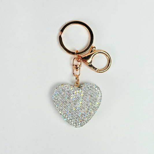 Llavero brillante de corazon