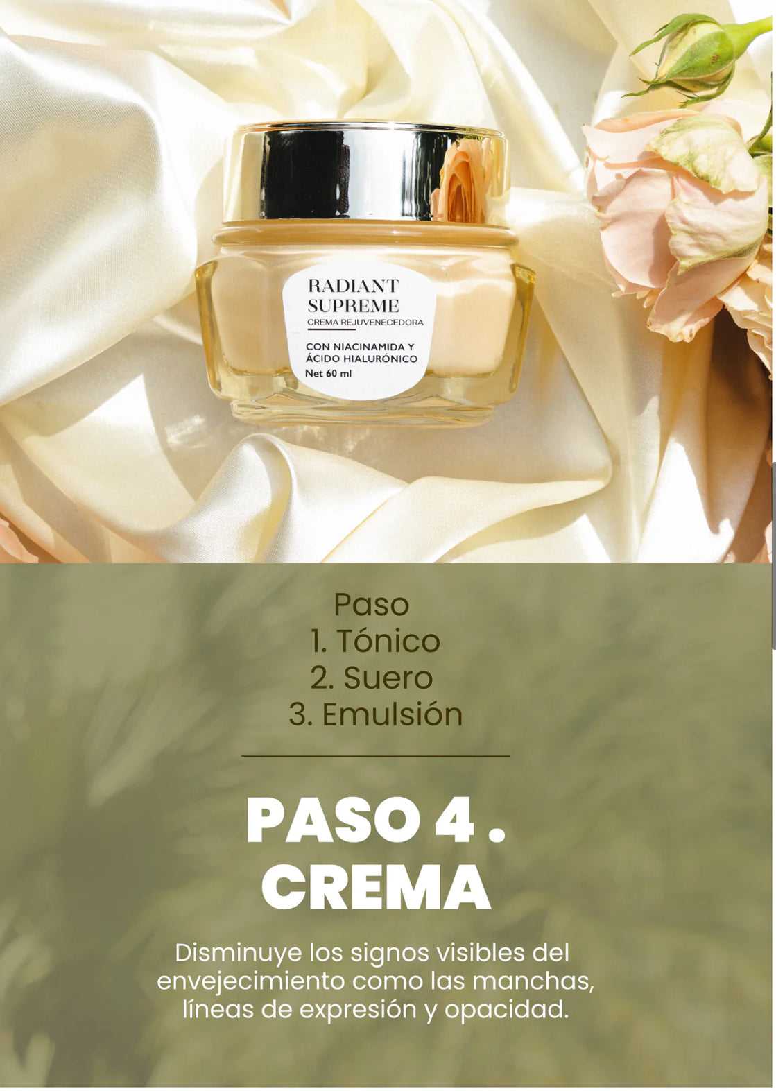 Crema rejuvenecedora radiant