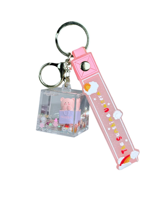 Llavero de agua - cuadrado