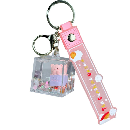 Llavero de agua - cuadrado