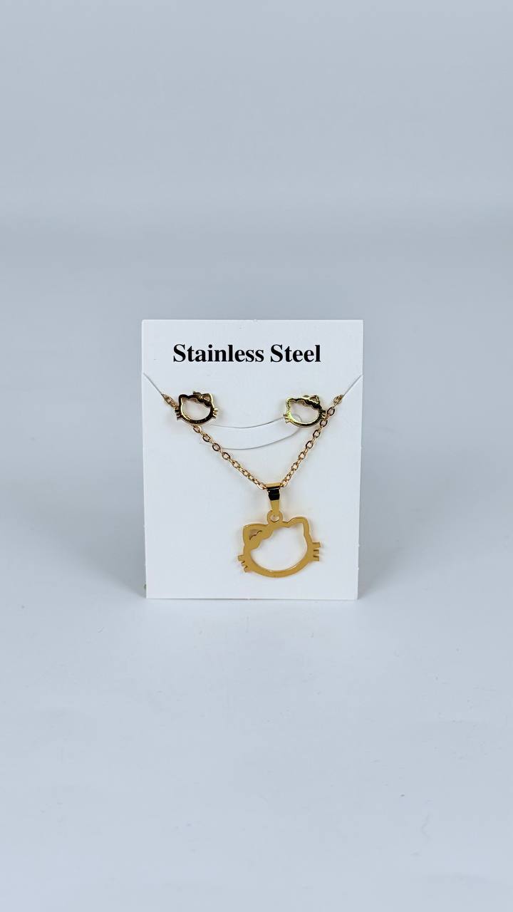 juego cadena + aretes
