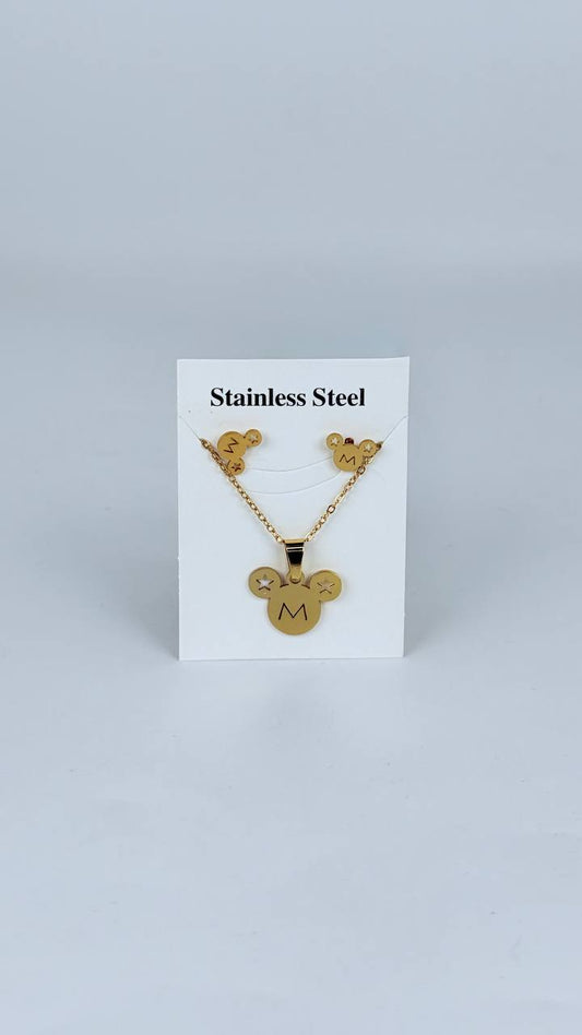 juego cadena + aretes