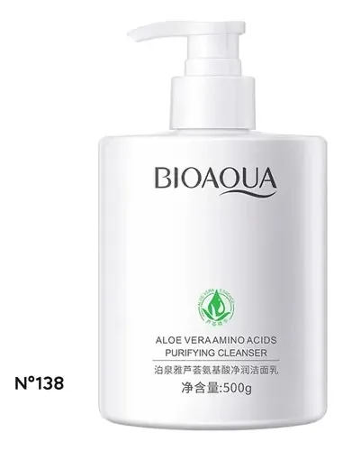 Limpiador facial Aloe vera purificante con aminoácidos Bioaqua al mayor · BIGTIME Venezuela · skincare