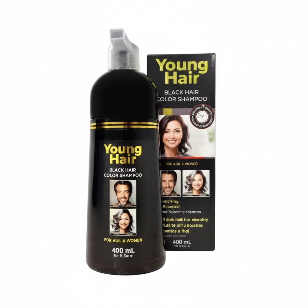 Shampoo de color para cabello negro young hair al mayor · BIGTIME Venezuela · capilares