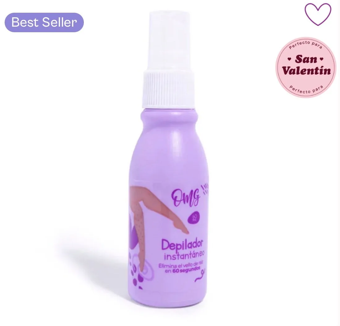 Depilador Instantaneo en Spray OMG 60 mL al mayor · BIGTIME Venezuela · capilares