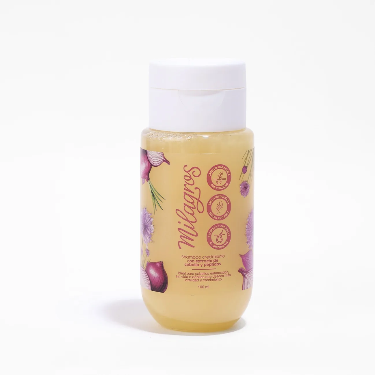 Shampoo crecimiento con extracto de cebolla y peptidos 100ml