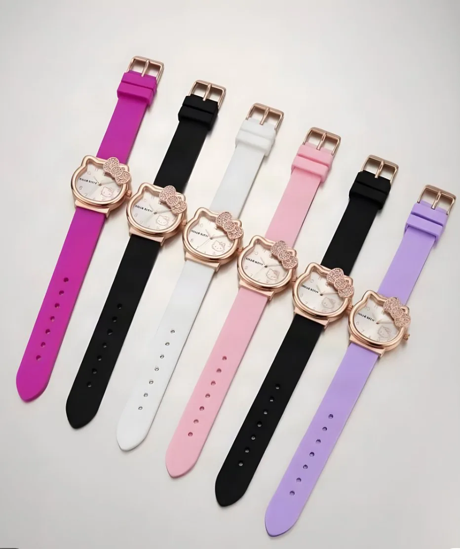 Reloj hello kitty con moño