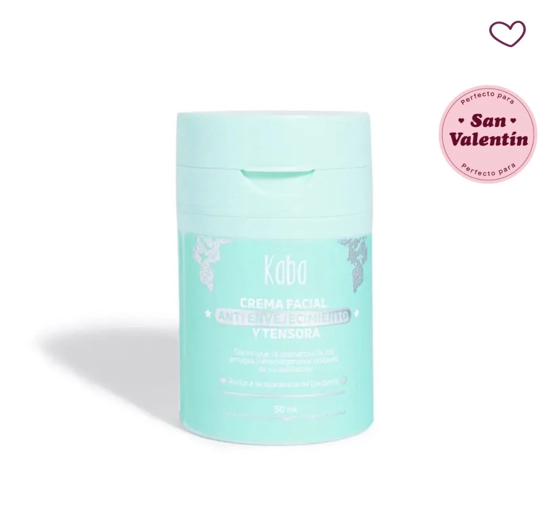 Crema Facial Antienvejecimiento y Tensora Kaba 50 mL al mayor · BIGTIME Venezuela · capilares
