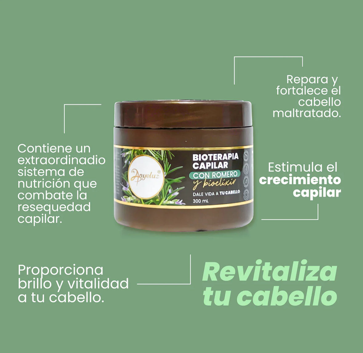BIOTERAPIA CAPILAR CON ROMERO Y BIOELIXIR