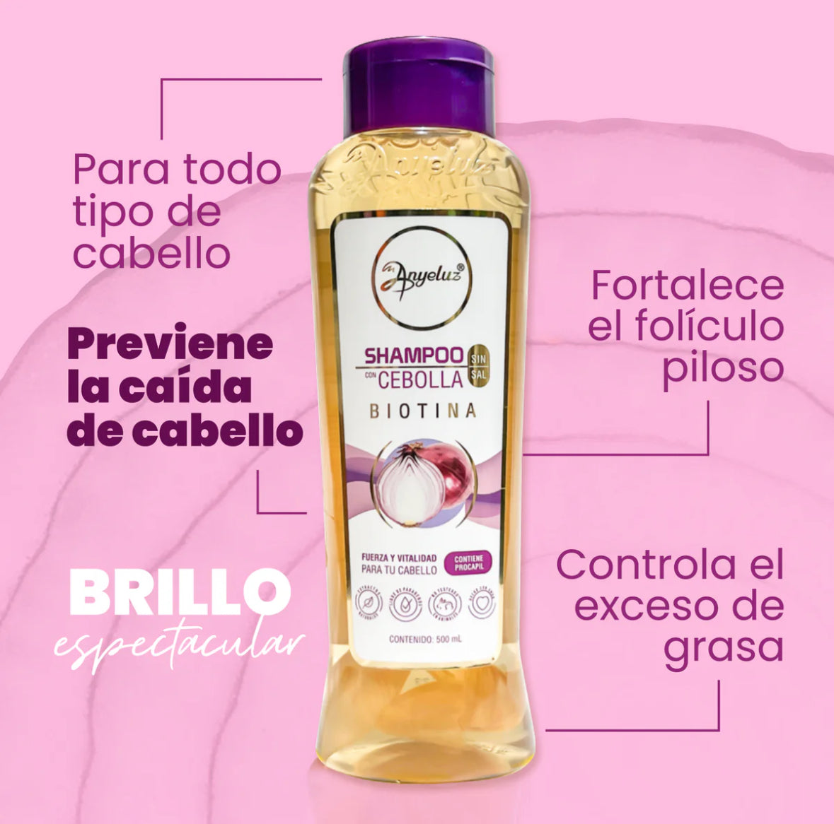 shampoo con cebolla morada