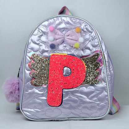 Bolso niña de letras