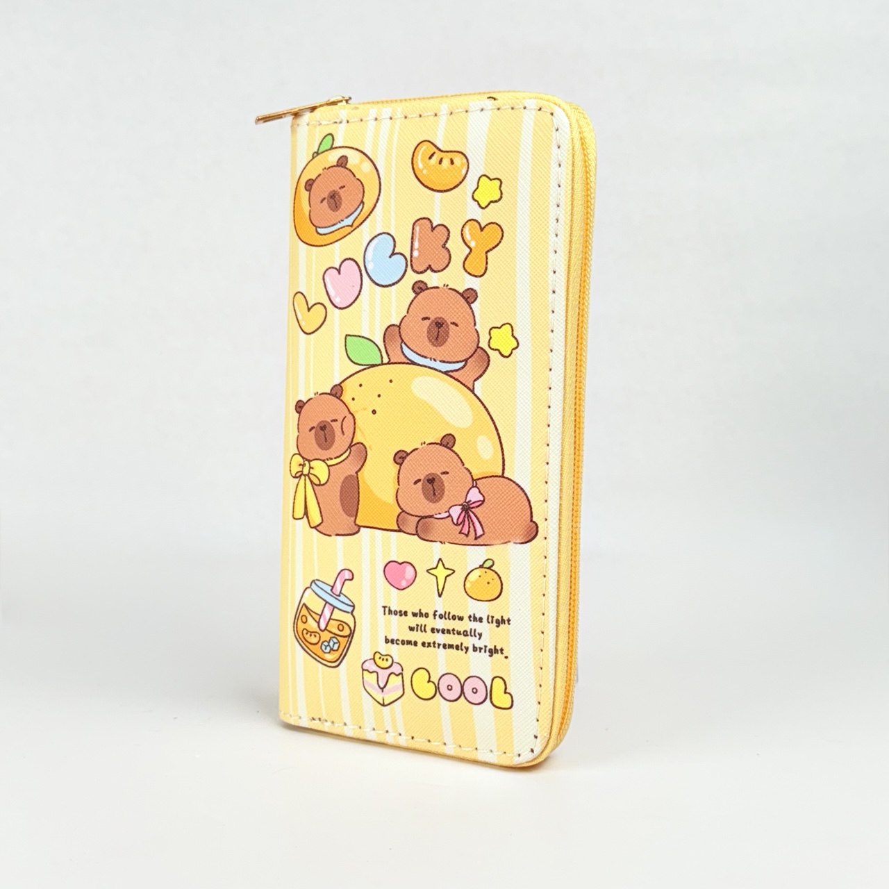 Billetera estampada larga de niña