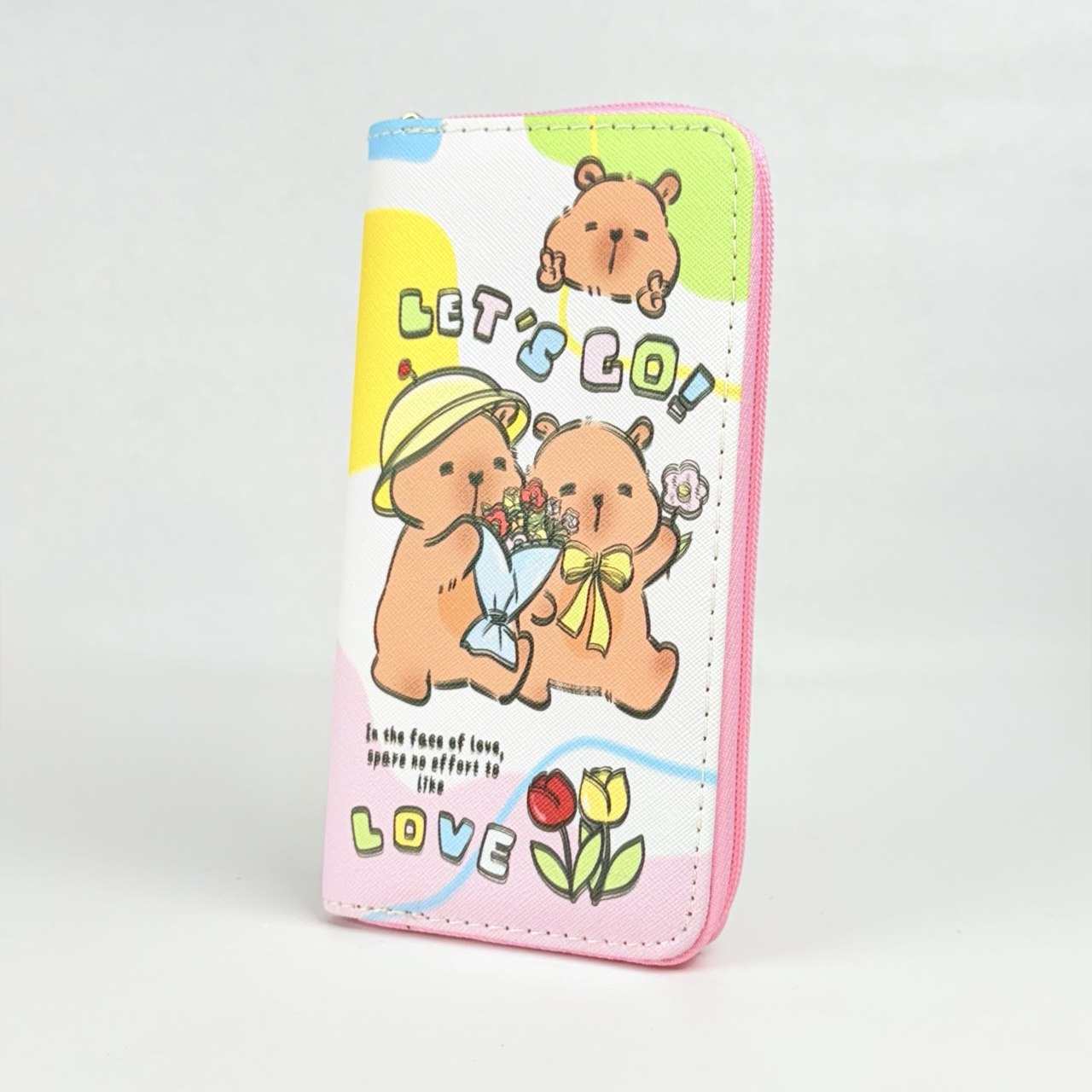 Billetera estampada larga de niña