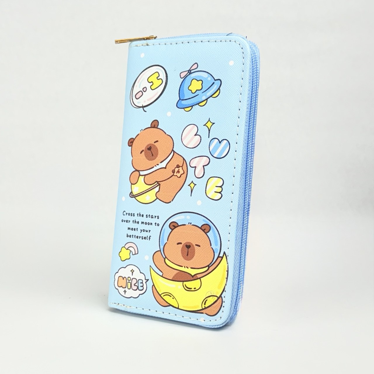 Billetera estampada larga de niña