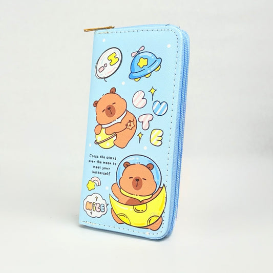 Billetera estampada larga de niña