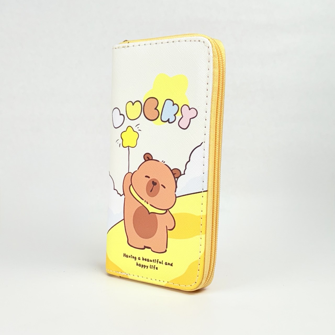 Billetera estampada larga de niña