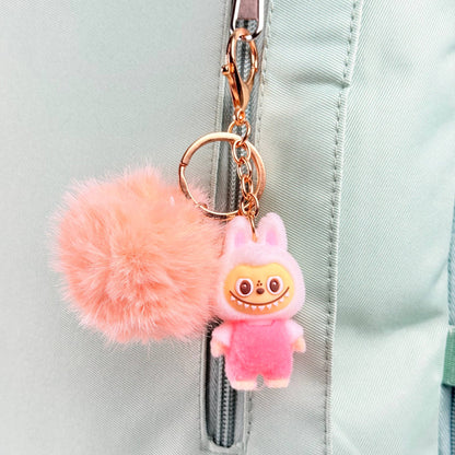 Llavero pompón de labubu