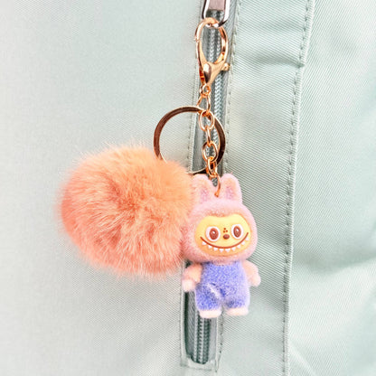 Llavero pompón de labubu