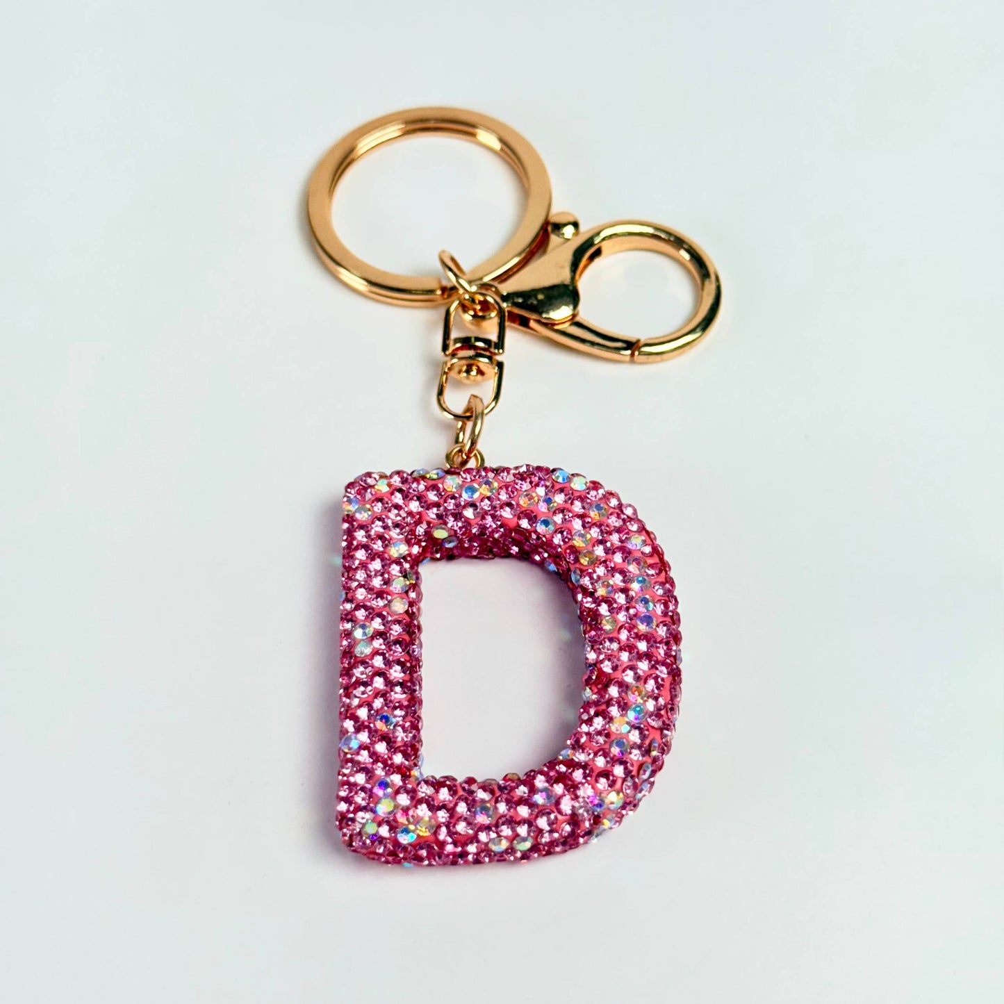 Llavero brillante de letra