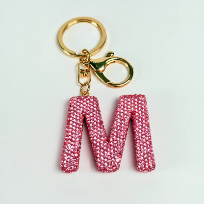 Llavero brillante de letra