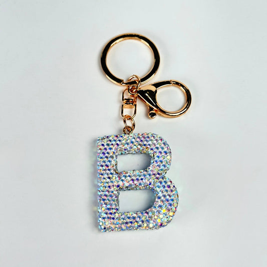 Llavero brillante de letra