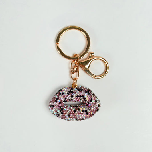 Llavero brillante de beso