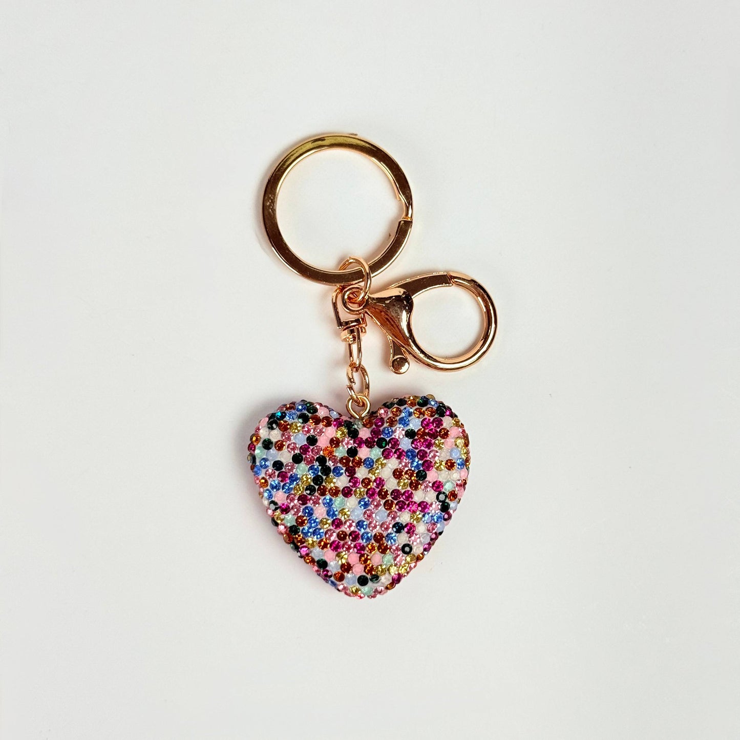 Llavero brillante de corazon