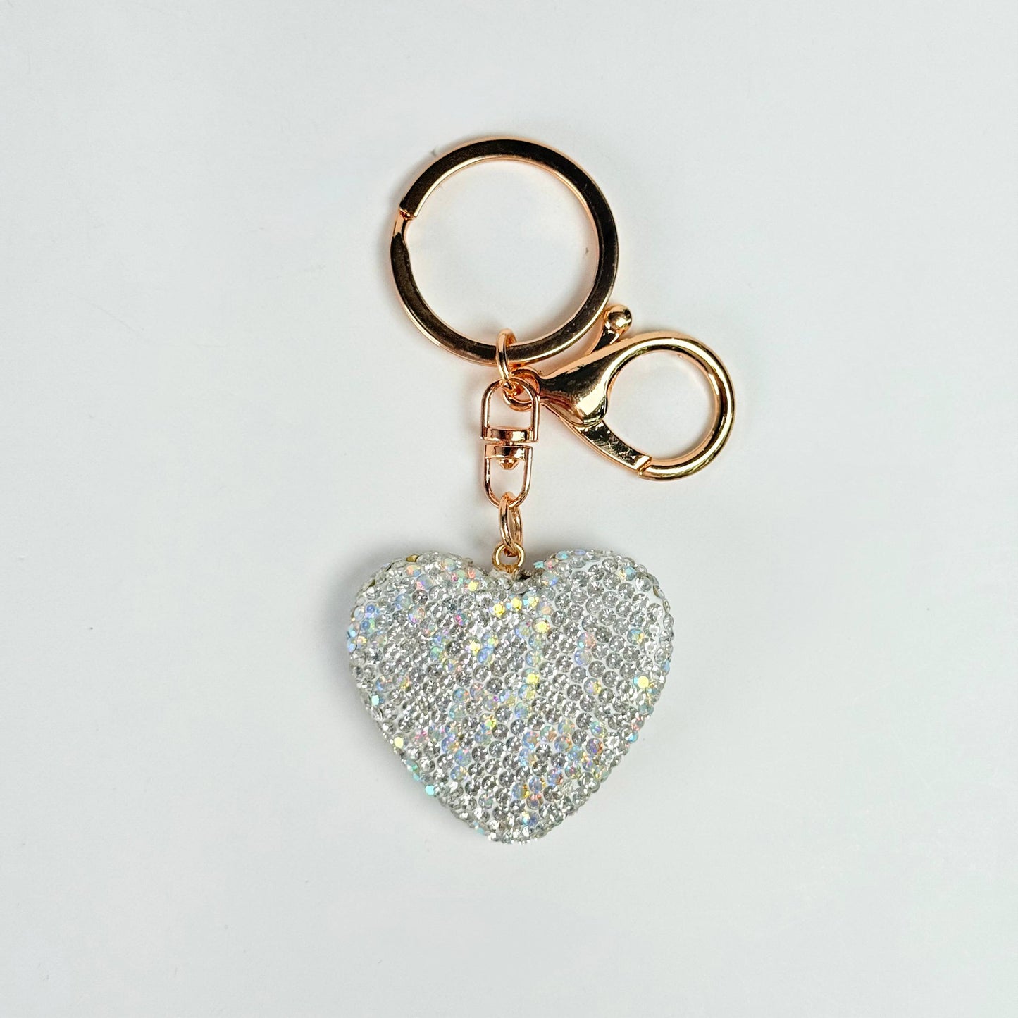 Llavero brillante de corazon