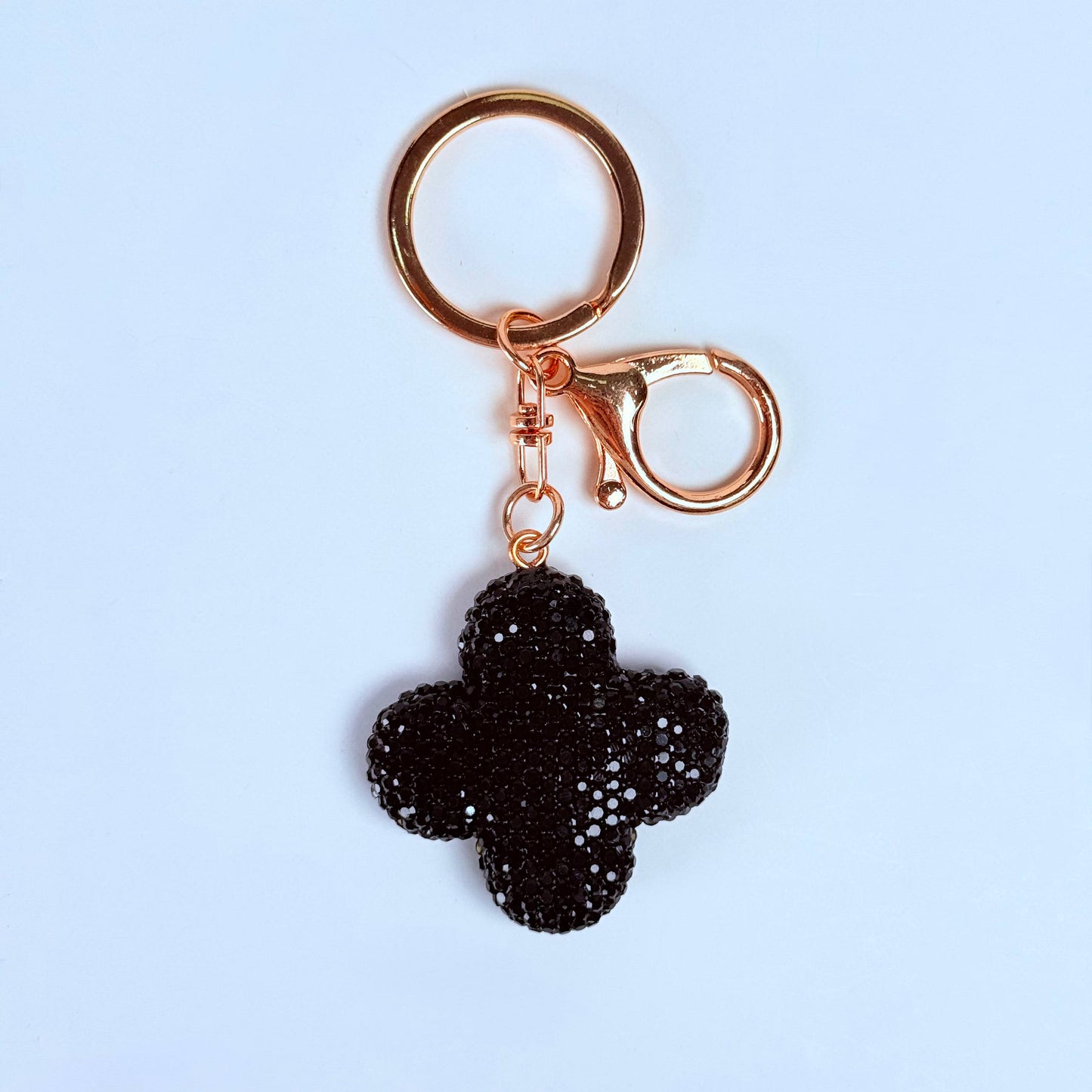 Llavero brillante de trebol