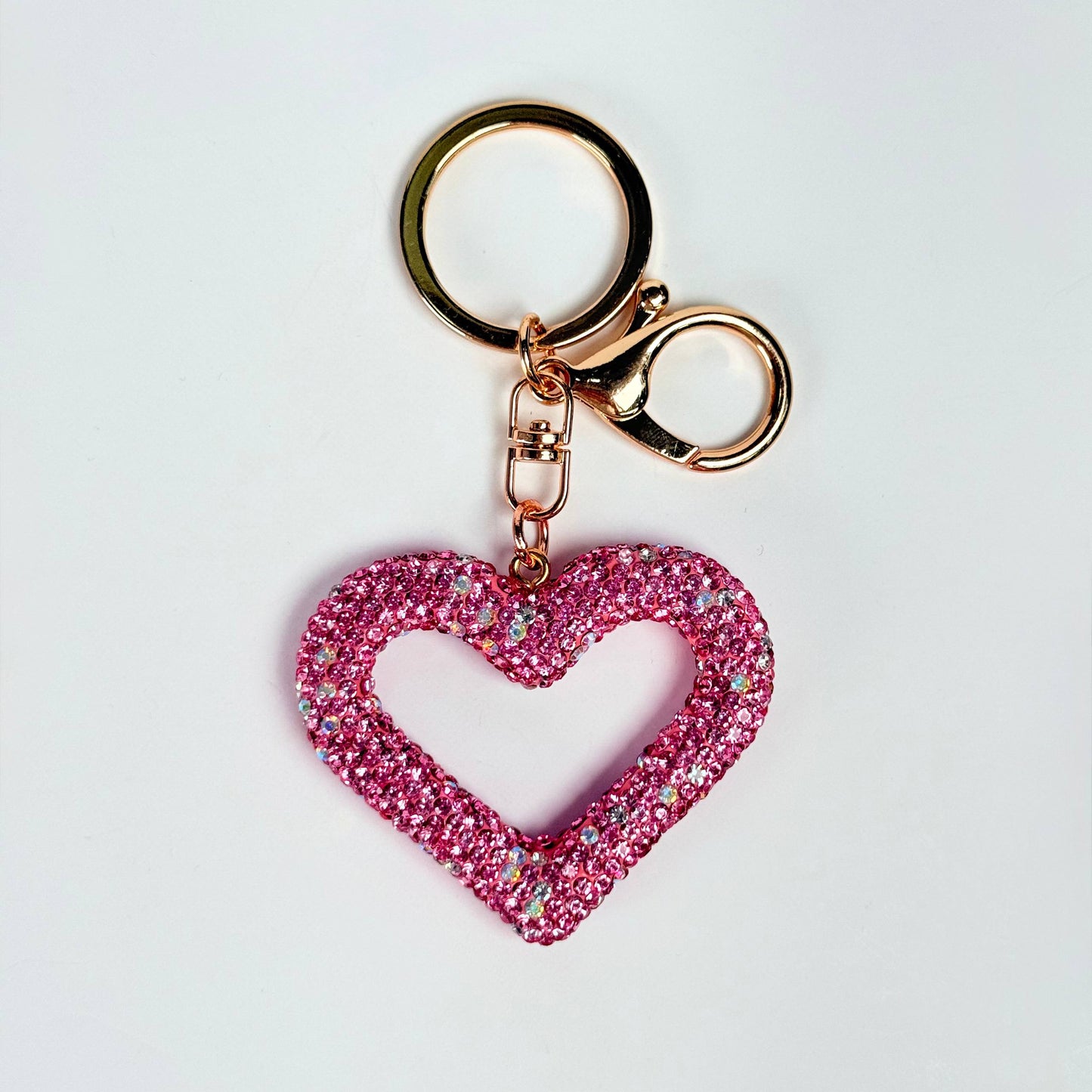Llavero brillante de corazon