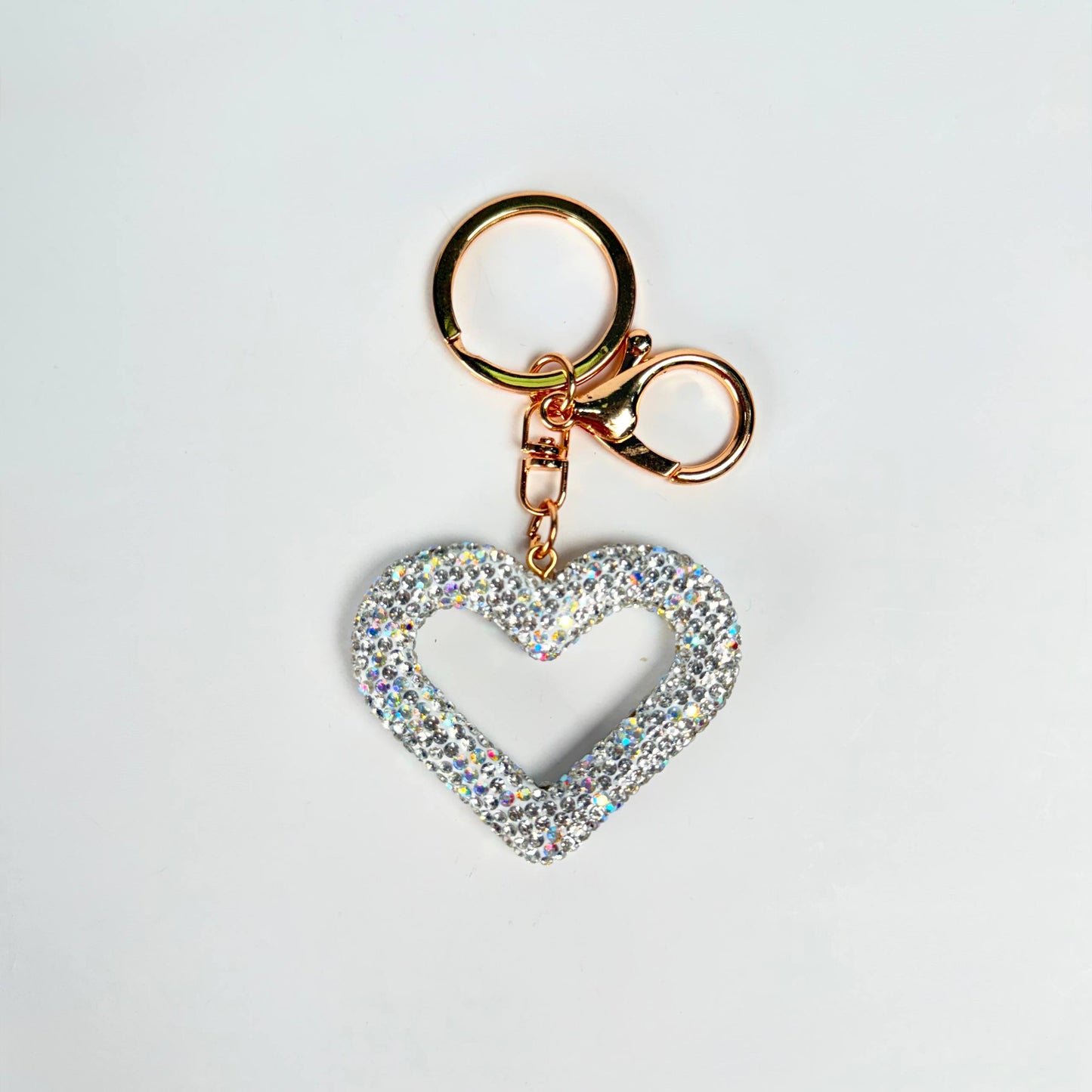 Llavero brillante de corazon