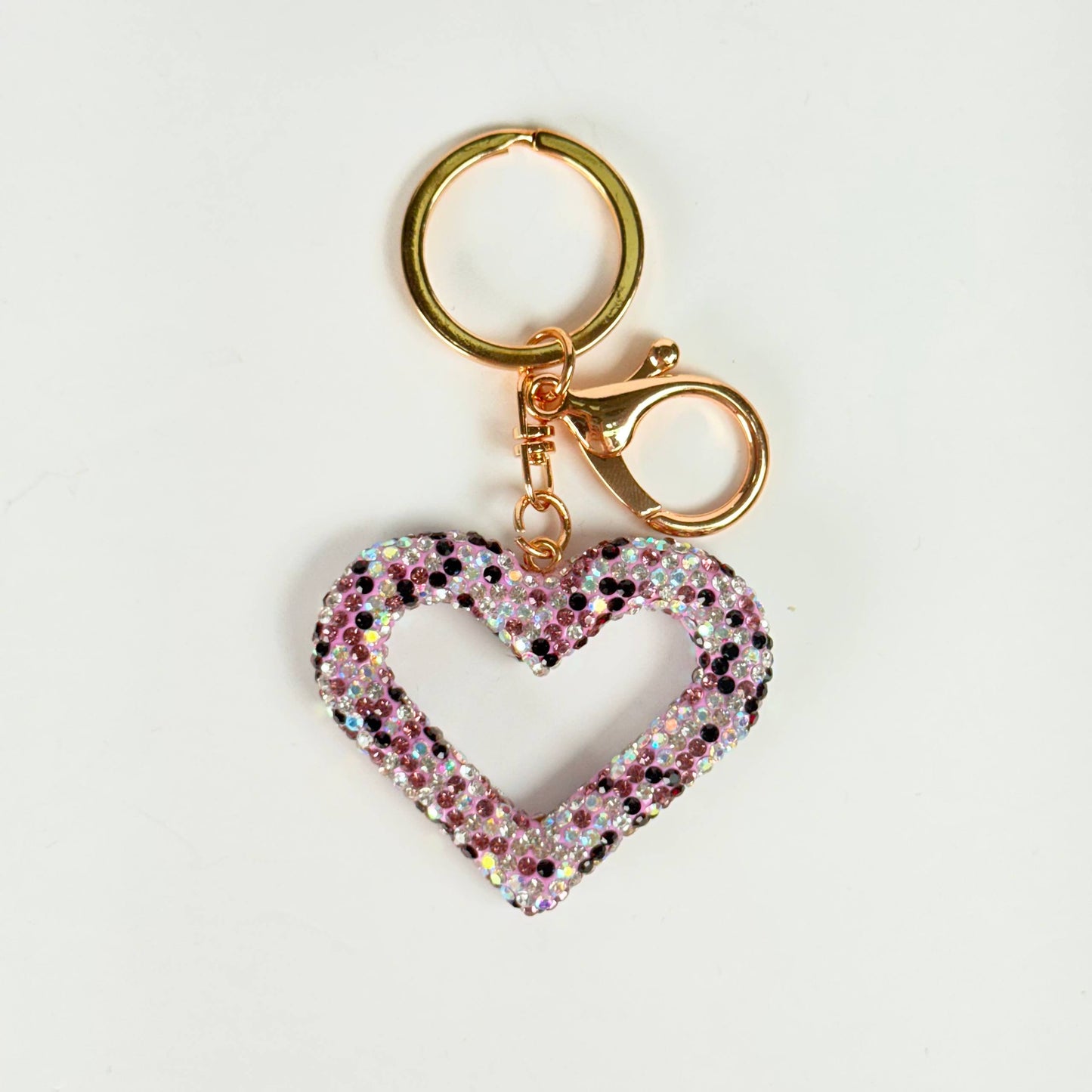Llavero brillante de corazon