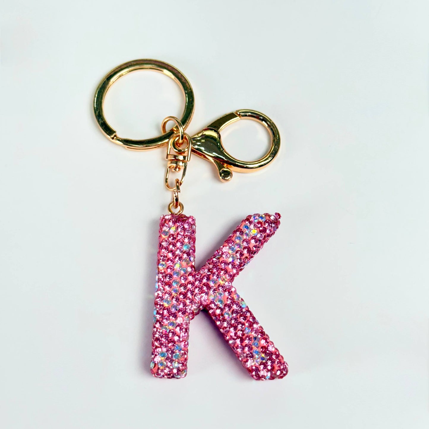 Llavero brillante de letra