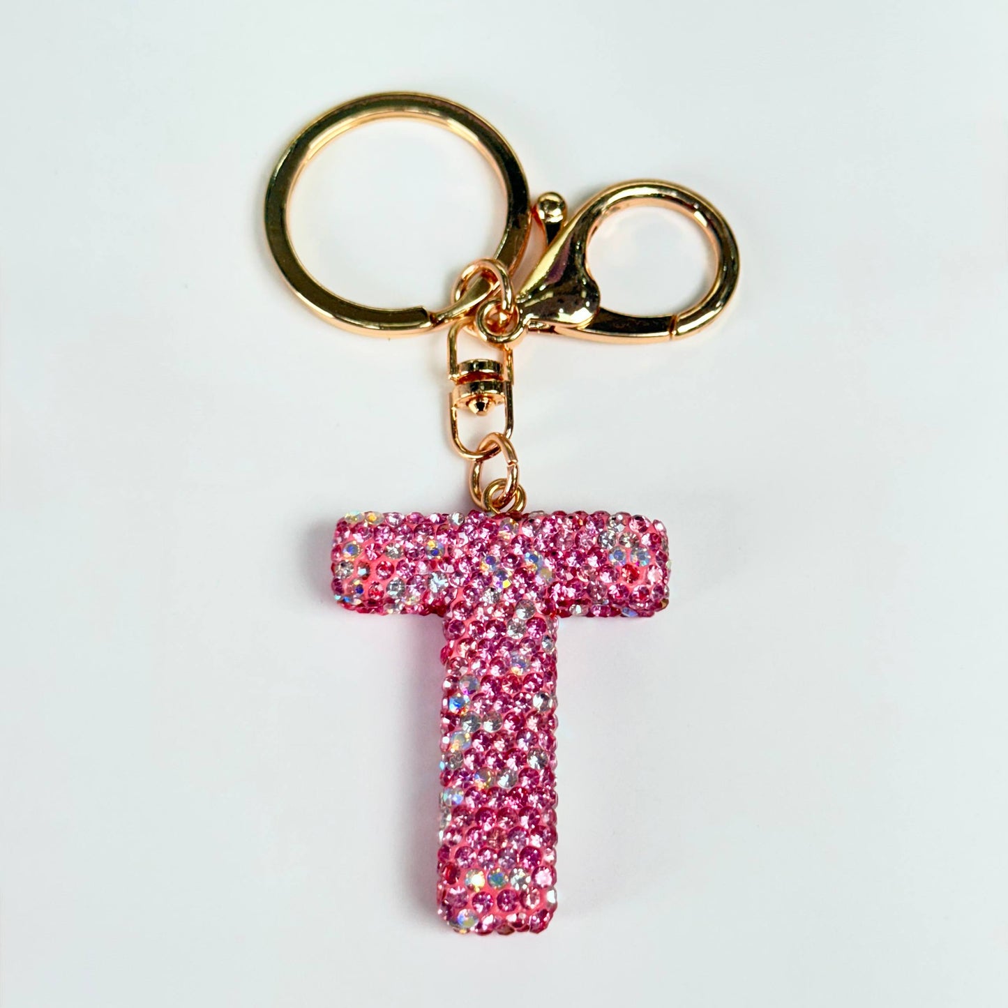 Llavero brillante de letra