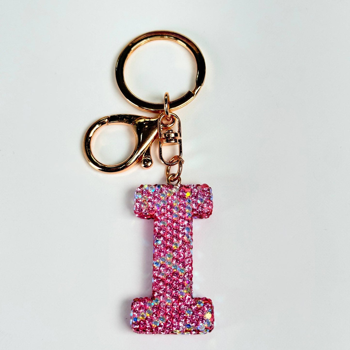 Llavero brillante de letra