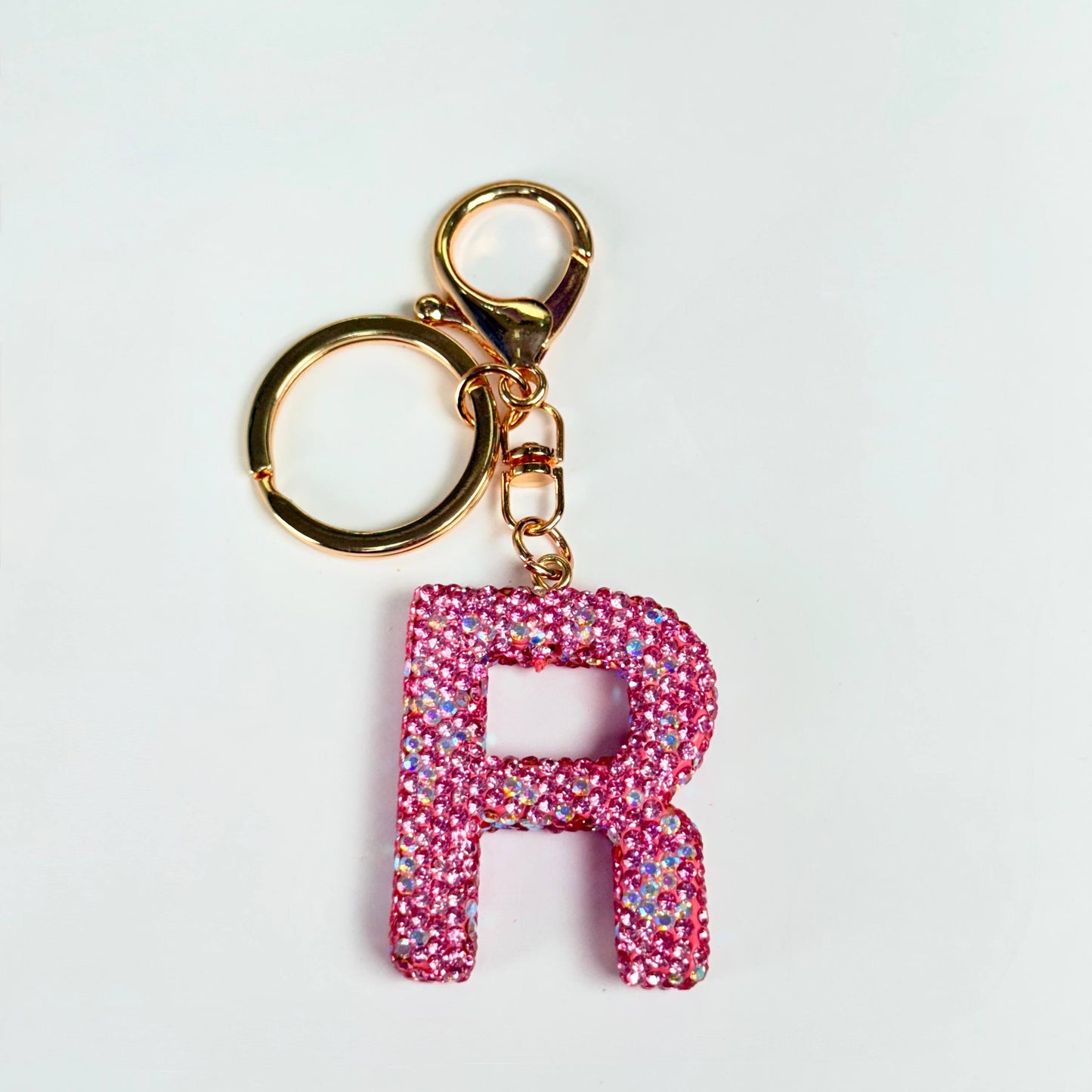 Llavero brillante de letra