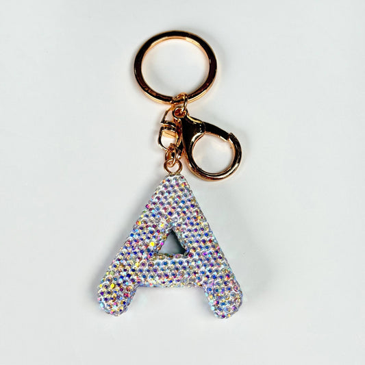 Llavero brillante de letra