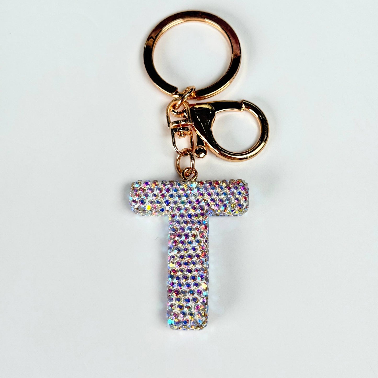 Llavero brillante de letra