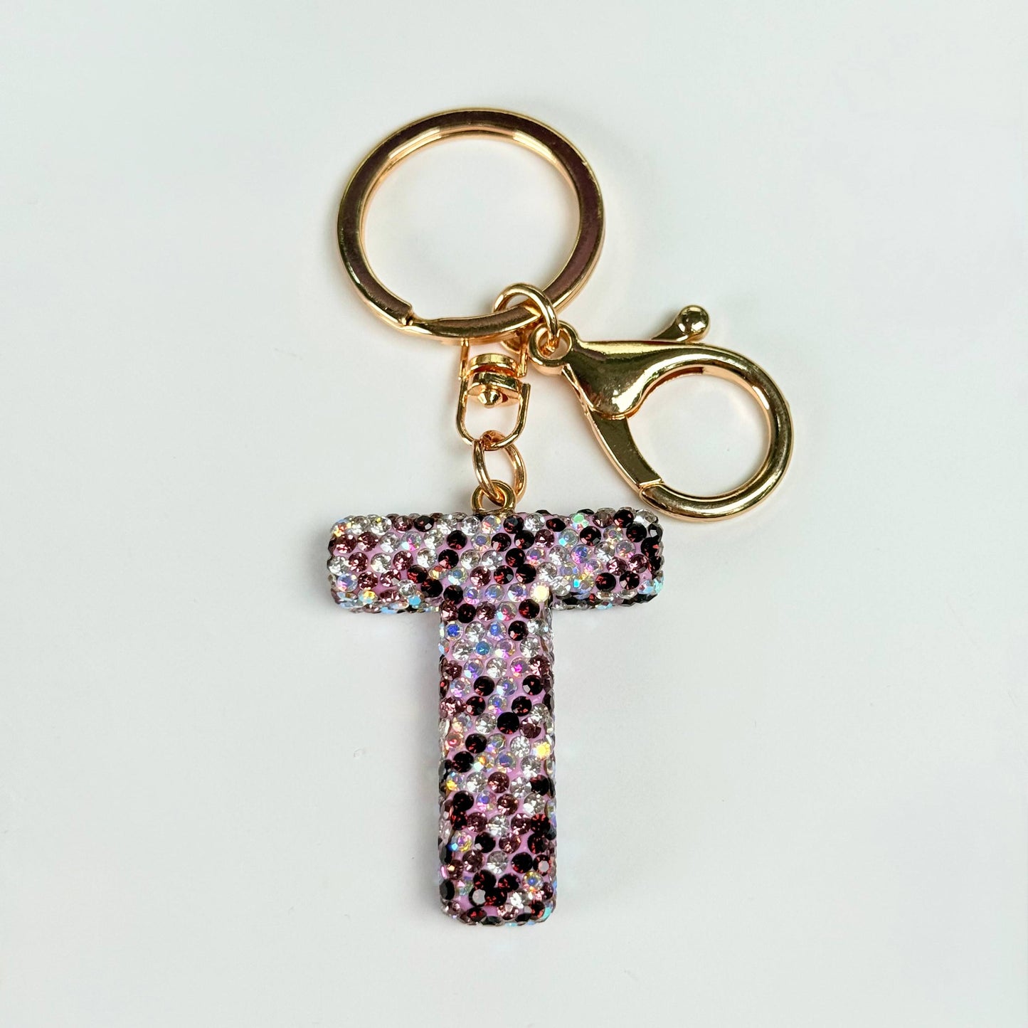 Llavero brillante de letra