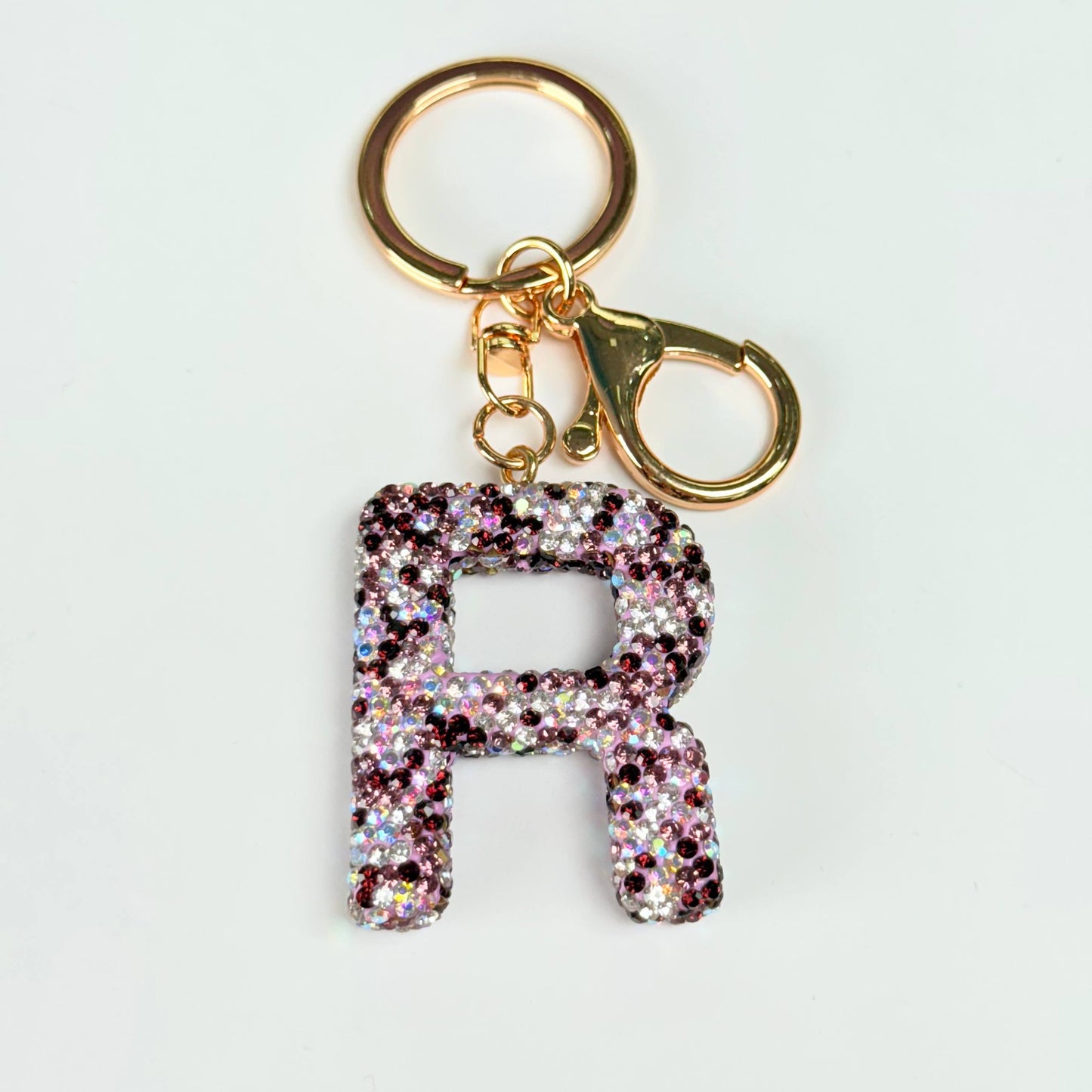 Llavero brillante de letra