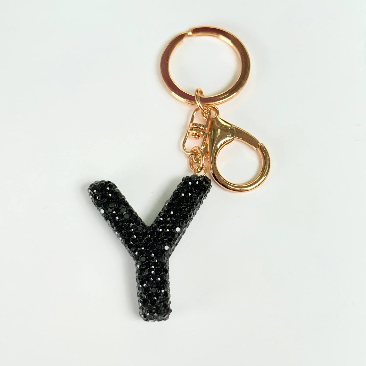 Llavero brillante de letra