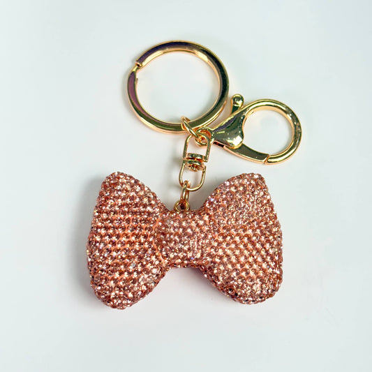 Llavero brillante de lazo