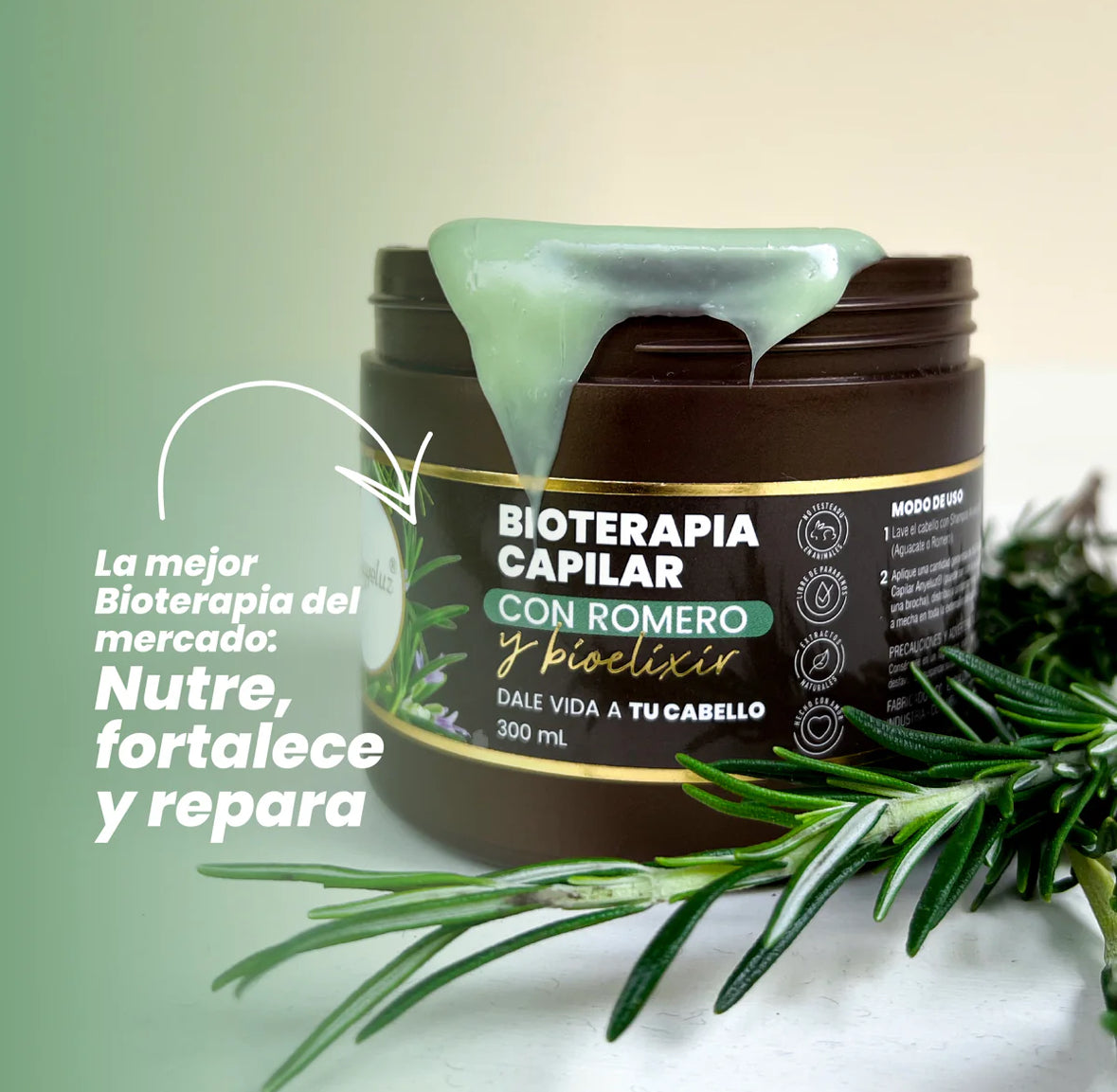 BIOTERAPIA CAPILAR CON ROMERO Y BIOELIXIR