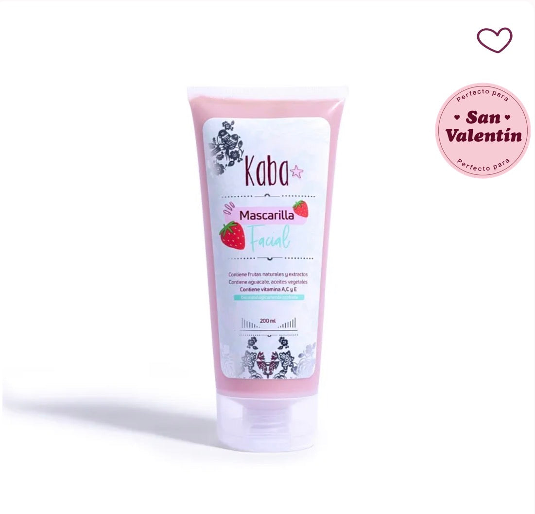 Mascarilla Facial de Frutos Rojos Kaba 200 mL