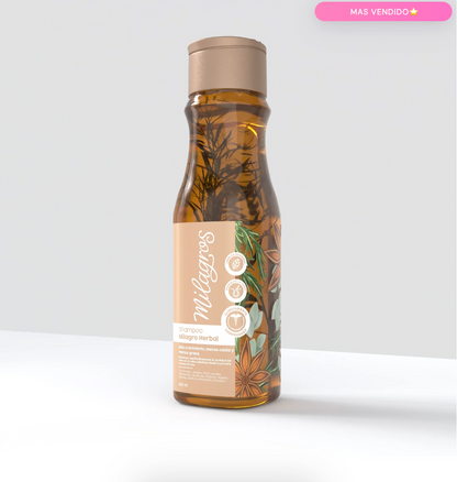 Shampoo Milagro Herbal (con romero y jengibre)