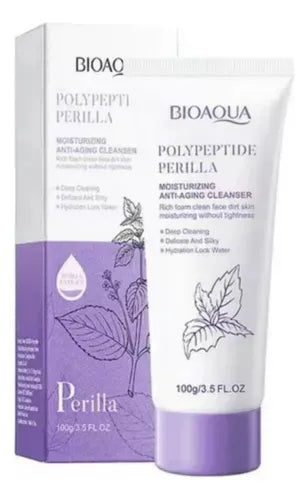 Jabon facial hidratante anti-edad nutritiva con polipéptidos de perilla